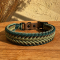 Handmade Rustic Paracord Collar - Camouflage